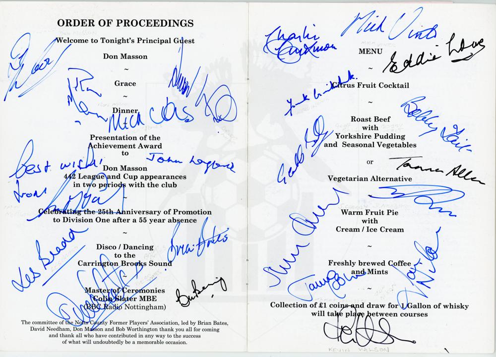 Notts County F.C. 1948-2007. Green album comprising a good selection of signatures on album pages, - Image 5 of 5