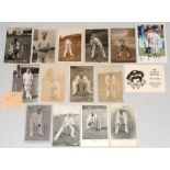 Wicketkeepers early 1900s onwards. Twelve early postcards, of which eight are real photographs,