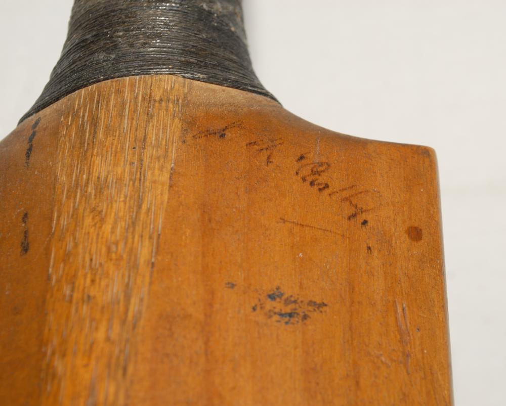 The Ashes. M.C.C. tour to Australia 1924/25. A full size Paget’s ‘County Match’ bat fully signed - Image 4 of 5