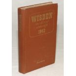 Wisden Cricketers’ Almanack 1942. 79th edition. Original hardback. Only 900 hardback copies were