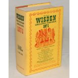 Wisden Cricketers’ Almanack 1971. Original hardback with dustwrapper. Very minor nick to the front