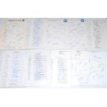 Yorkshire C.C.C. 1984-2008. A large selection for forty six official and unofficial autograph sheets