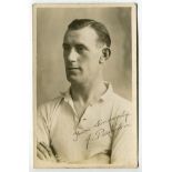 John Pearson. Tottenham Hotspur 1914-1923. Sepia real photograph postcard of Pearson, half length,