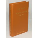 Wisden Cricketers’ Almanack 1884. Willows softback reprint (1984) in light brown hardback covers