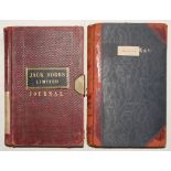 John Berry ‘Jack’ Hobbs. Surrey & England 1905-1934. Two original ledgers/ journals relating to