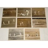 M.C.C. tour to Australia 1924/25. A selection of eight original mono press photographs of match