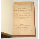 Wisden Cricketers’ Almanack 1881. 18th edition. Original paper wrappers, bound in brown boards, with
