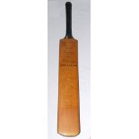 Australia tour to England 1968. Full size Stuart Surridge ‘Perfect’ cricket bat with printed