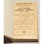 Wisden Cricketers’ Almanack 1926. 63rd edition. Original paper wrappers, bound in brown boards, with