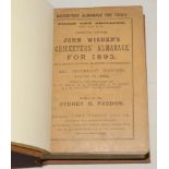 Wisden Cricketers’ Almanack 1893. 30th edition. Original paper wrappers, bound in brown boards, with