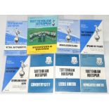 Tottenham Hotspur. Season 1971/1972 to 1980/81. Almost complete run of League, Cup, European,
