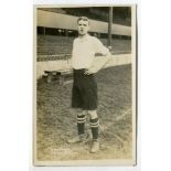 Herbert Middlemiss. Tottenham Hotspur 1908-1919. Early sepia real photograph postcard of Middlemiss,