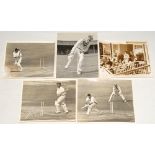 Cricket at Lord’s 1960s-1990s. A large selection of over seventy original mono press photographs,