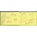 International and County autographs collected 2004-2007. Autograph book nicely signed in ink by over