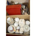 Two boxes of mixed ceramics to include Noritake part tea set