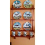 A set of 12 Royal Doulton 'Heroes of the Sky' collectors plates and further Davenport 'Heroes of the