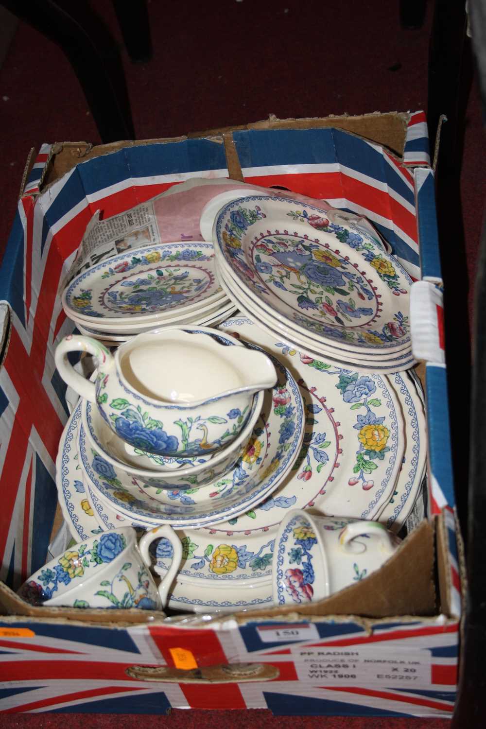 A Masons Ironstone part dinner and tea service in the Regency pattern
