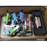 A mixed lot of train related items, mixed scales, to include a Spectrum Thomas the Tank, Hornby