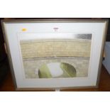 Derek Wilkinson - Canal bridge, artist proof lithograph, signed, titled and dated 1984 in pencil