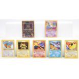 Pokemon Trading Card Game Promo Card Group, 7 cards in total to include Power of One Movie 3 piece