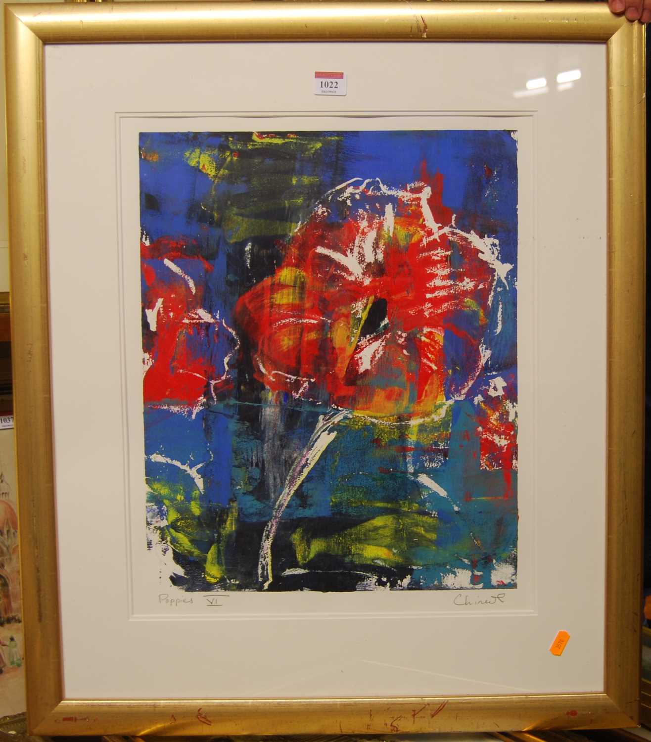 Chinwe Chukugo-Roy (1975-2012) - Poppies VI, lithograph, signed and titled in pencil to the