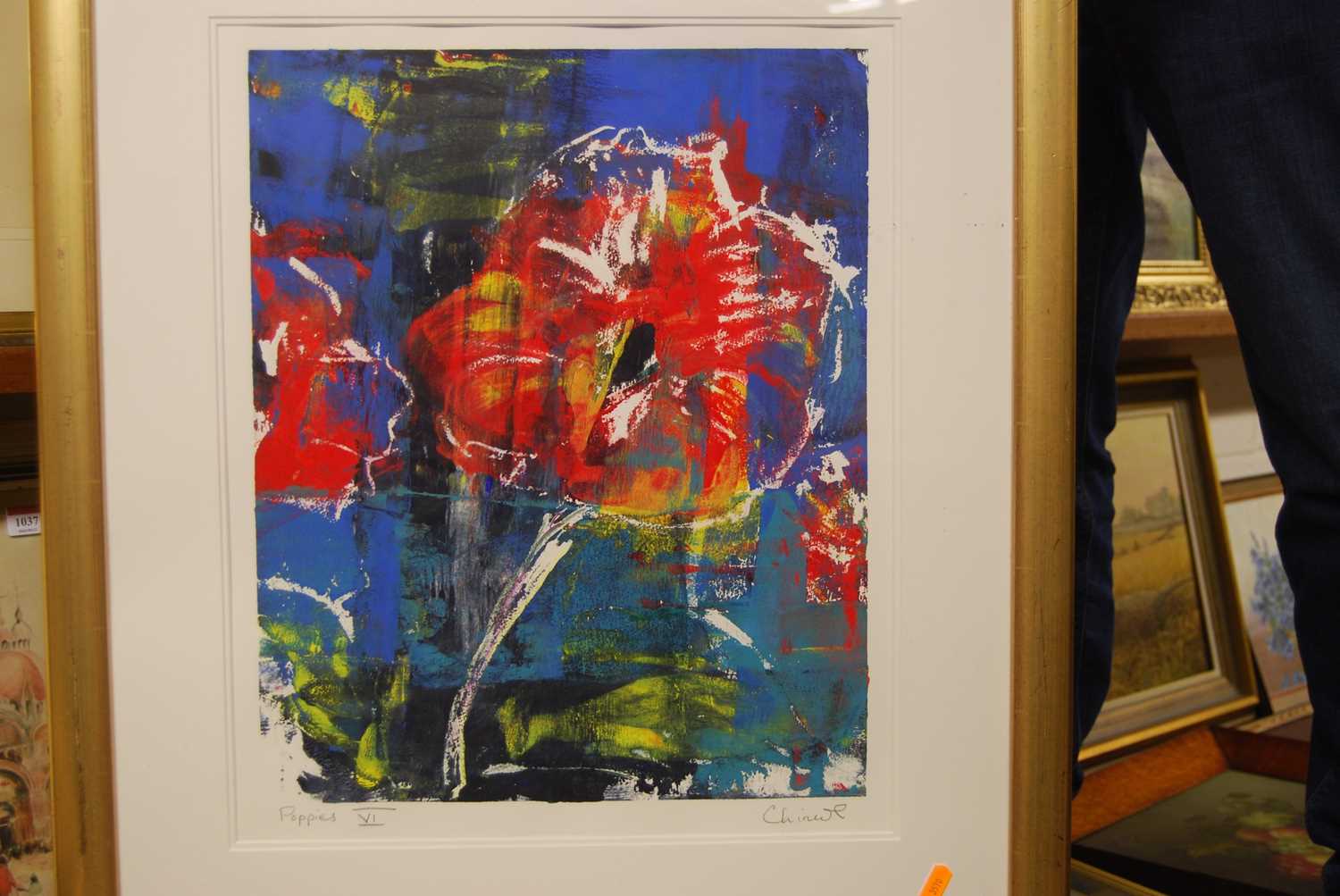 Chinwe Chukugo-Roy (1975-2012) - Poppies VI, lithograph, signed and titled in pencil to the - Bild 2 aus 2