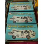 Three boxed Nanyung Toy Company Ltd of Taiwan Martini Racing Team Porsche 917k battery operated