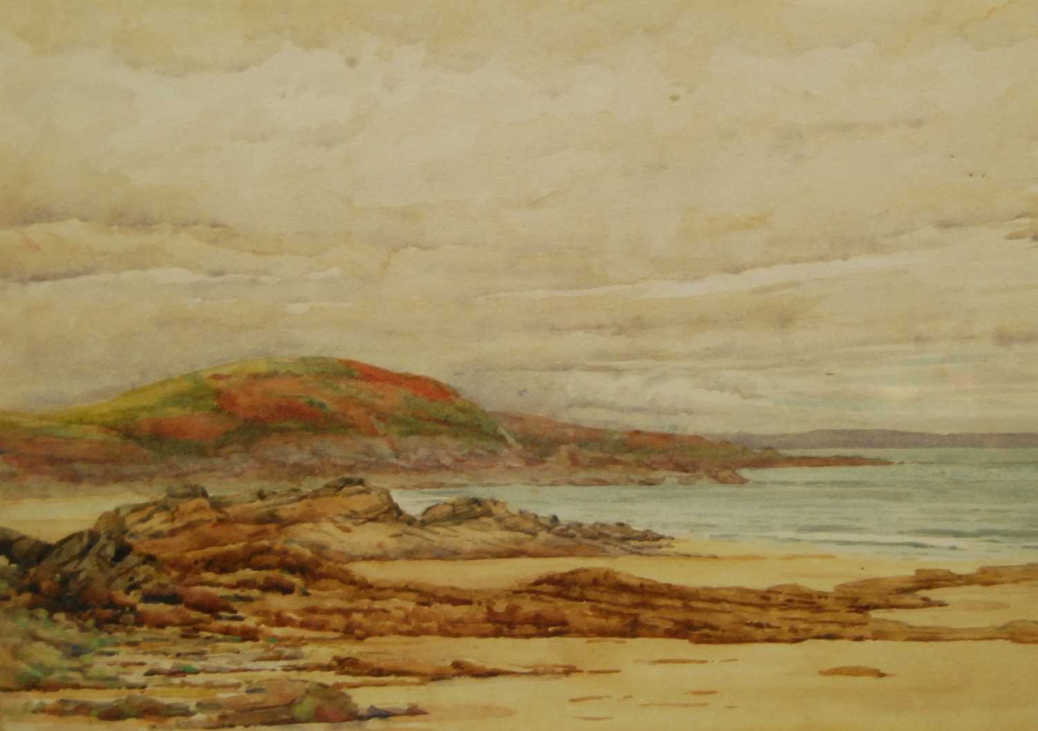 William Amos Cross (1888-1933) - coastal scene, watercolour, 27x37cm