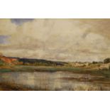 Edward Hamilton Chetwood Aitken (born 1867) - river landscape, watercolour, signed lower right,