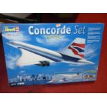 A Revell 1/144 scale Concord commemorative gift set plastic kit in original packaging