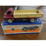 A Dinky Toys No.522 Big Bedford lorry, comprising maroon and tan body, in the original orange and