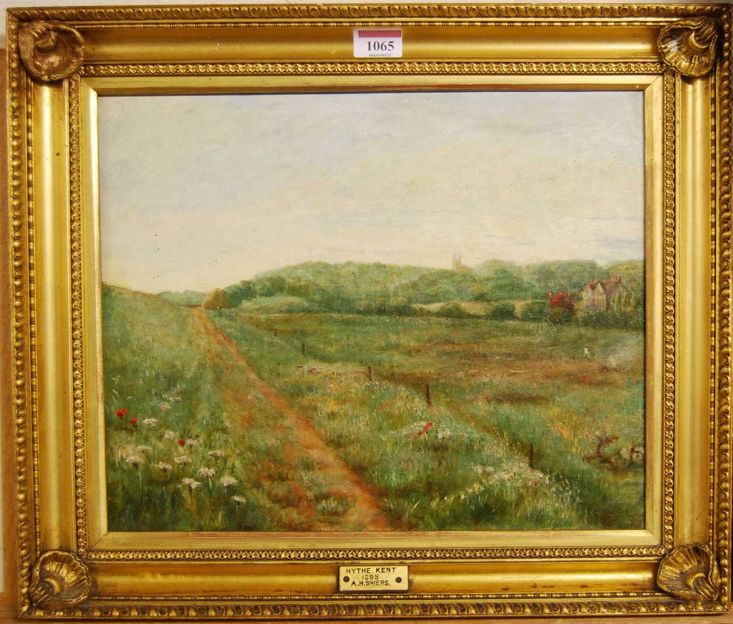 A H Shiers - Hythe, Kent, oil on canvas, 29 x 36cm