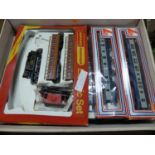 A tray containing a quantity of 00 gauge and H0 scale railways, to include Lima Intercity gift set