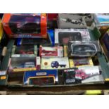 One tray containing a quantity of mixed modern issue diecast, to include Corgi Classics, Matchbox,