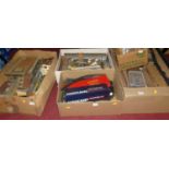 Five boxes containing a quantity of various N and 00 gauge railway accessories, to include