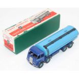 Dinky Toys No.504 Foden 14-Ton Tanker - 1st type, comprising dark blue cab and chassis, light blue