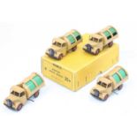 Dinky Toys No. 25V Bedford Refuse Wagon original trade box containing 4 examples consisting of tan