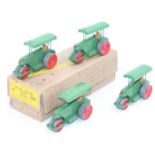 Dinky Toys No. 25P Aveling Barford Diesel Roller original trade box containing 4 examples consisting