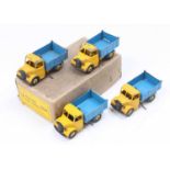 Dinky Toys No. 25M Bedford End Tipper original trade box containing 4 examples consisting of