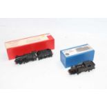 Two kit built locos: from Nu-Cast kit LNER F4 2-4-2 tank black 7148; from an Alan Gibson kit MR/