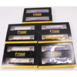Collection of 5 Graham Farish N Gauge Twin Pack Container Wagon Gift Sets, 10 pieces in total,