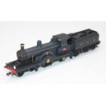 A beautiful kit built 00 gauge GER 4-2-2 loco & tender no.11, finescale wheels, painted GER blue