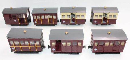 P Lines of India and Similar 32mm scale East Indian Railway Rolling Stock and Passenger Coach Group,