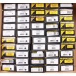 50 boxed Graham Farish N Gauge wagons and rolling stock, all in original boxes, examples to