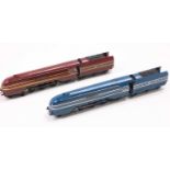 Two Hornby 'Coronation Scot' streamlined locos and tenders: LMS 6224 'Princess Alexandra', blue with