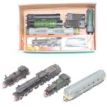 Nine mainly Hornby/Triang 00 gauge locos, mainly unboxed: Hagley Hall GWR 4930; Meld Deltic diesel