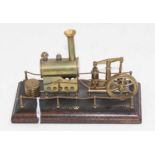 A very well engineered kit built model of a Stationary steam plant, comprising of horizontal