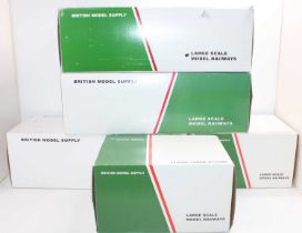 British Model Supply Garden Scale/32mm Isle of Man Rolling Stock Group, 5 examples all with original
