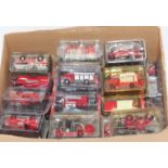 65+ various boxed and loose Atlas Edition Emergency Services Fire Vehicle group, also sold with a