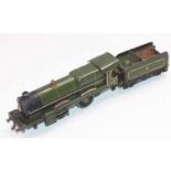 Hornby 20v electric Caerphilly Castle locomotive and tender, in need of full restoration, (A/F)